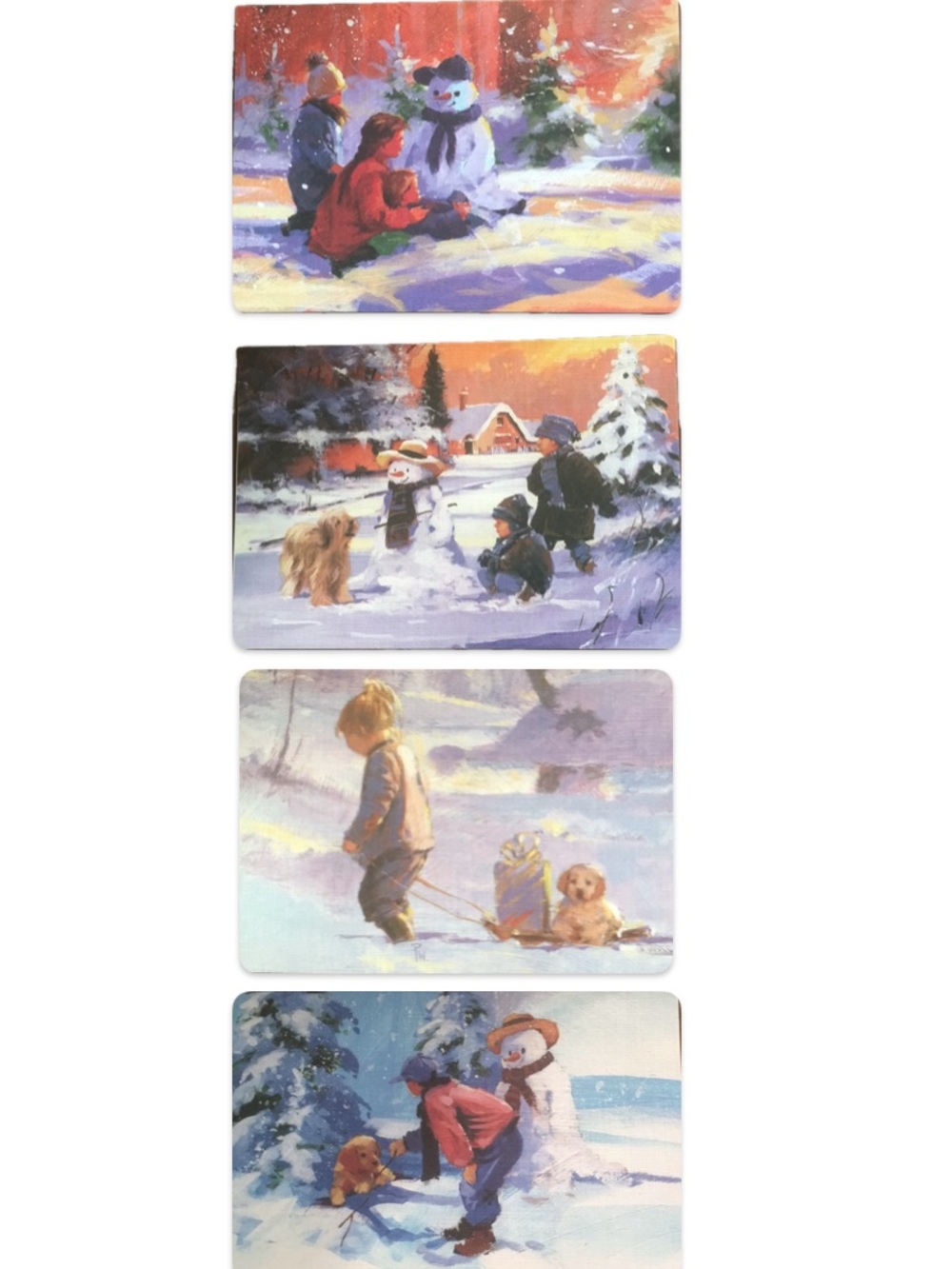 CARTES PLAISIRS D’HIVER - Winter Playground Christmas Cards (French)